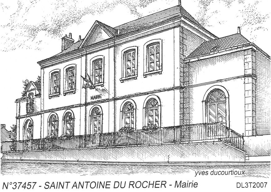 N 37457 - ST ANTOINE DU ROCHER - mairie
